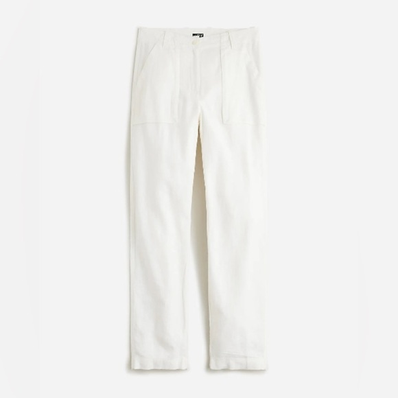 J crew Seaside cargo pant in linen-TENCEL™ lyocell blend - Picture 1 of 3